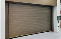 Puertas de Garaje de Aluminio para Casas y Villas, Uso Exterior, Puertas Enrollables Antirrobo Silenciosas con Soluciones de Exportación Personalizadas