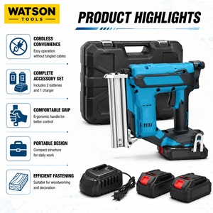 Vente en gros usine : Kit cloueur sans fil 20V avec 2 batteries et chargeur, cloueur électrique au lithium OEM ODM - Product Image 4