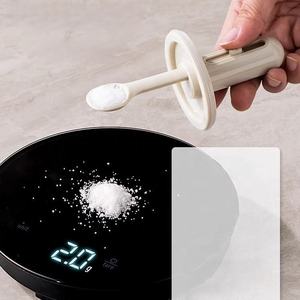 Glass Seasoning Jar with Retractable Spoon, 300ml Salt Sugar Container with Lid for Kitchen Storage - Product Image 3