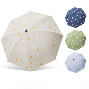 Sombrilla Manual de Fábrica al por Mayor, Ligera, Portátil, con Protección UV, para Exteriores, de Tela Negra Anticolisión, 8 Varillas, Nuevo Diseño - Product Image 1
