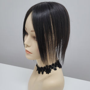 7 Inch Short Straight Human Hair <b>Clip</b> <b>On</b> Toupee Wig Lightweight Cap WIGTS Korean Design Natural Colors Style Combs - Product Image 1