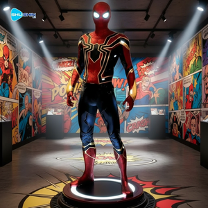 Statue d'Héros Araignée Artistique en Résine Taille Réelle, Sculpture de Super-Héros Classique de Dessin Animé pour la Décoration Intérieure - Product Image 1