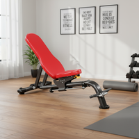 AL-4005 BODYLONGER Banc de musculation multifonctionnel pliable unisexe en métal, chaise de fitness réglable pour haltères et barres