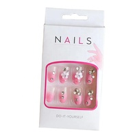Vente en gros de boîte d'emballage de produit avec fenêtre en papier avec logo personnalisé boîte d'emballage avec plateau à ongles