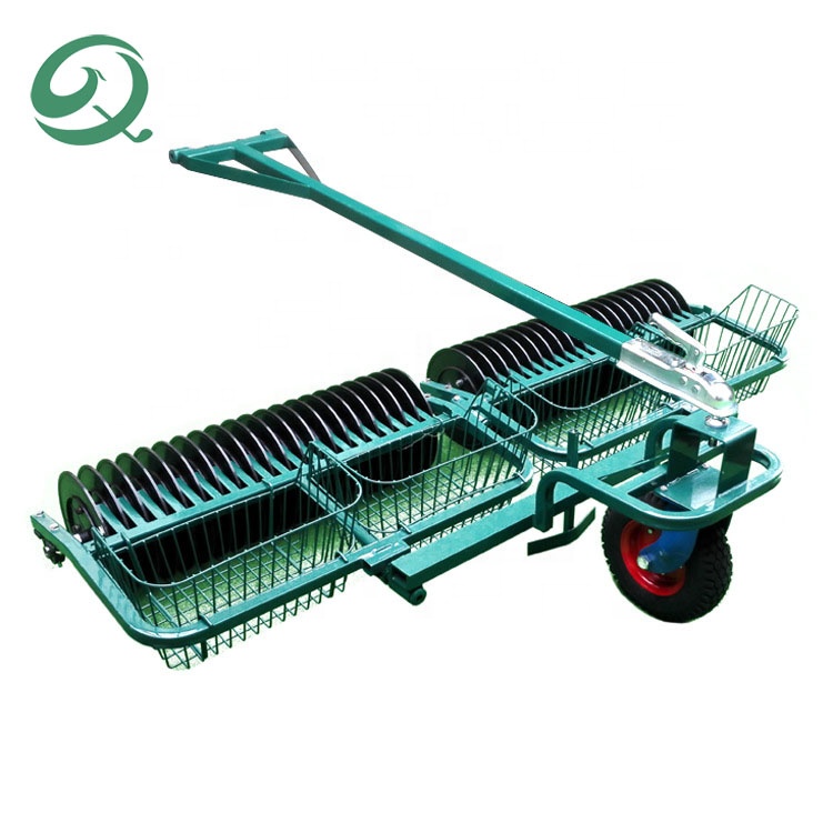 Factory Price Driving Range Equipment Automatic Golf Ball Collection Machine 2.2m Twin Line Golf Range Ball Picker For Sale