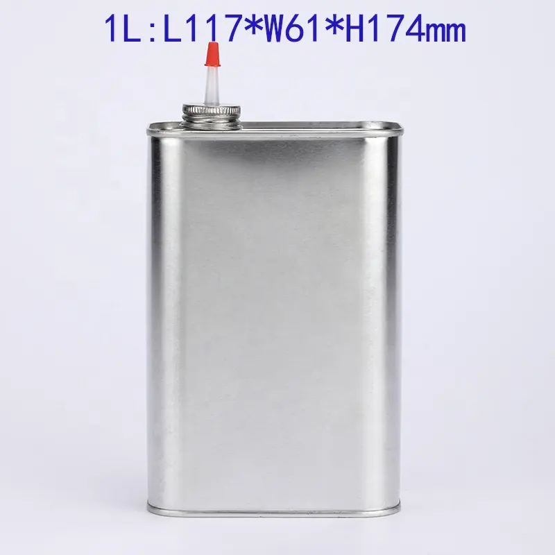 Custom Empty Jerry Can Square Shape Containers Tin Oil Can Manufacturer With Lid For Oil Manufacturer