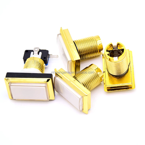 Arcade Machine Microswitcher Slot Board Game 33*51mm LED Rectangle Bouton Poussoir en 5 Couleurs 5V Matière Plastique - Product Image 2