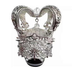 Beeman Luxe <span class=keywords><strong>Bling</strong></span> Isolé En Acier Inoxydable Bouteille D'eau Strass Diamant Couronne Fiole À Vide Réutilisable Verres - Product Image 2