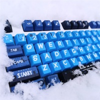 Clavier mécanique à thème anime, touches PBT Cherry Profile, 142 touches pour jeux 68/75/84/87/96/980/104/108