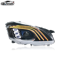 Phares LED 12V à 3 lentilles de style Maybach pour Mercedes-Benz Classe S W221 (2006-2012) avec feux de jour (DRL)