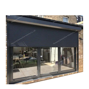 Tùy chỉnh hiện đại hợp kim nhôm cuộn cửa sổ cửa chớp công nghiệp điện bão Con lăn louver hệ thống tự động sử dụng bên ngoài - Product Image 1