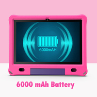 Tablette pour enfants PRITOM Fire 10 pouces, Android 12, écran protecteur des yeux, mémoire 6+64 Go, WIFI, avec contrôle parental, double caméra, étui EVA