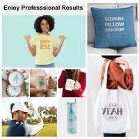 Presse à chaud multifonction 5-en-1 de 29*38cm pour sublimation, adaptée aux matériaux tels que les vêtements, les chapeaux, les tasses, les assiettes, les tapis de souris, etc.