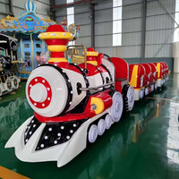 Train sans rails électrique moderne pour parc d'attractions, produit fabriqué en Chine, en vente