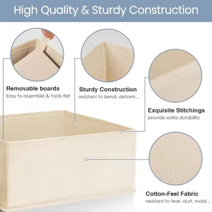 Organizador plegable multifuncional de 8 piezas con logotipo personalizado, contenedor de almacenamiento, armario para ropa de sala de estar - Product Image 3