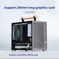 Boîtier d'ordinateur en métal P70 9.5L Mid Tower Mini ITX, châssis PC SFF en aluminium 5052 pour GPU 240 mm, alimentation SFX, refroidisseur CPU 135 mm
