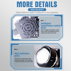 Xenplus Nhà Máy Bán Buôn Xe Sương Mù Ánh Sáng Sửa Đổi Phụ Kiện Lpu2 110W 3 Inch Bi <span class=keywords><strong>LED</strong></span> Chiếu Len Cao Thấp Chùm Spotlight Cho Xe - Product Image 5