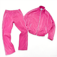 Fabricant de vêtements personnalisé hiver haute qualité 3m velours réfléchissant vestes pantalon Jogging costume deux pièces velours survêtement hommes