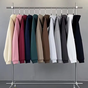 เสื้อฮู้ดดี้คุณภาพสูง 280GSM สกรีนโลโก้ตามสั่ง ผ้าถักเรียบ โพลีเอสเตอร์/คอตตอน กันลม พิมพ์ลายแบบซับลิเมชั่น เสื้อฮู้ดผู้ชายแบบเรียบ - Product Image 4