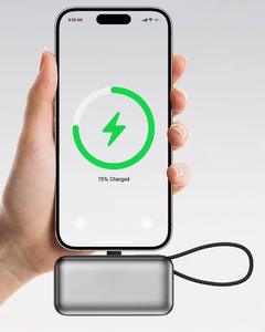 Bateria Portátil Mini de 50000mAh com Carregamento Rápido PD 20W, 2 em 1 com Cabos Tipo-C - Product Image 5