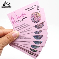 Inserts d'emballage de luxe pour marques commerciales avec papier et carton recyclés, cartes de remerciement personnalisées avec logo pour petites entreprises