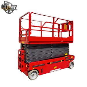 CE Rong Yu JT-GZ0406 Elektrische Hydraulische Scherenhebebühne Selbstfahrende Hubplattform mit 80-1000kg Tragfähigkeit Max. Höhe 20m - Product Image 5