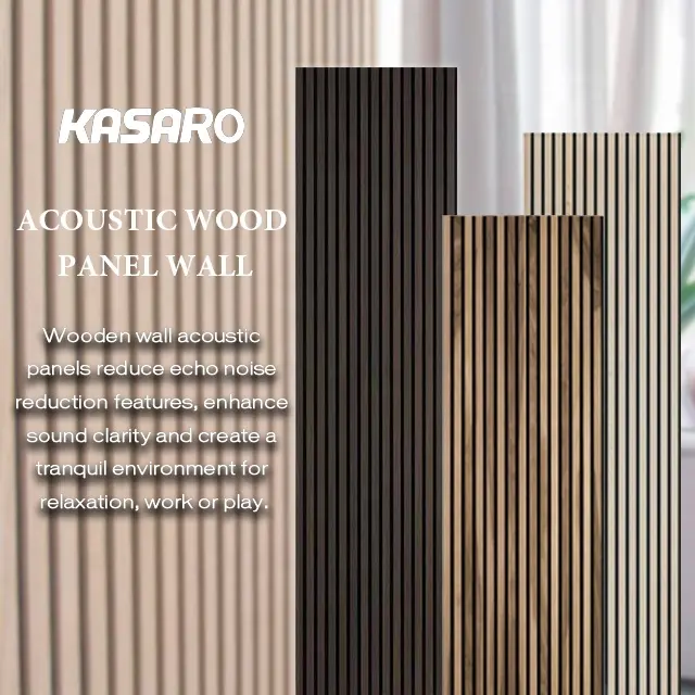 KASARO Werkslieferung kundenspezifische Größe lange schalldichte Salzholz-Akustikplatte für Besprechungsraum