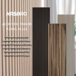 KASARO Factory Supply Customized Size Long Soundproof Salt Wood Acoustic Panel For Meeting Room
