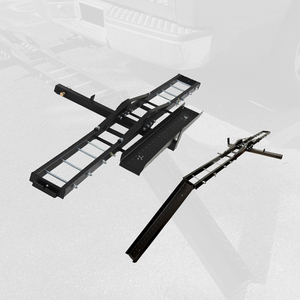 Porte-bagages arrière universel pliable noir pour <span class=keywords><strong>moto</strong></span> et vélo électrique, <span class=keywords><strong>support</strong></span> de chargement robuste pour SUV et camionnette - Product Image 1