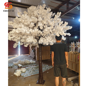 Arbre artificiel de cerisier rose vif SMOOTH A11-037 de 3 mètres pour les événements de mariage, la décoration de salle de banquet - Product Image 4