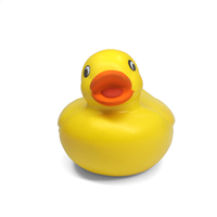 Balle anti-stress personnalisée en forme de canard en caoutchouc, jouet à presser en mousse PU, jouet sensoriel anti-stress, jouet de bain mignon, cadeau en gros