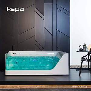 Bañera Acrílica Rectangular de Lujo, Independiente, con Hidromasaje, para Uso Interior y Exterior - Product Image 5