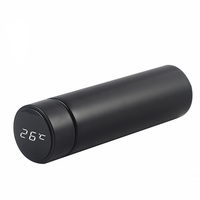 Thermos intelligent portable en acier inoxydable de 500 ml avec infuseur à thé, design européen, affichage LED de la température, utilisation en voiture