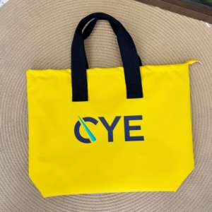 Sac fourre-tout décontracté en nylon de 16 pouces avec logo imprimé, sacs de shopping imperméables, sacs à bandoulière écologiques pour femmes avec poignée noire pour le voyage - Product Image 3