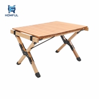 Rouleau pliable en hêtre, décoration pour pique-nique, légère, réglable, facile à transporter, bas, Camping