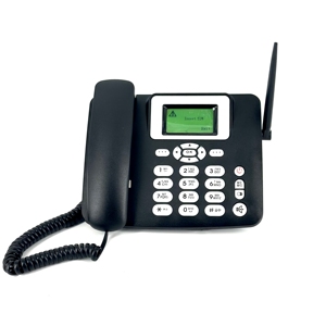 <span class=keywords><strong>Téléphone</strong></span> <span class=keywords><strong>Fixe</strong></span> <span class=keywords><strong>Sans</strong></span> <span class=keywords><strong>Fil</strong></span> T-elek Double SIM pour Bureau, Domicile et Hôtel avec Identification de l'Appelant, Radio GSM 2.4G Wi-Fi – Nouveau - Product Image 5