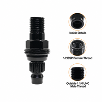 Adaptateur de perceuse diamantée en acier de précision DDBU vers 1-1/4"-7 UNC pour conversion de filetage et perçage du béton