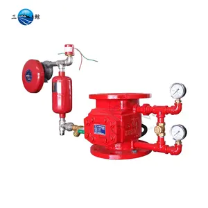 SANJING Brand High Quality ANSI 25Bar Flanged Automatic Fire Protection System 6" Wet Alarm Valve