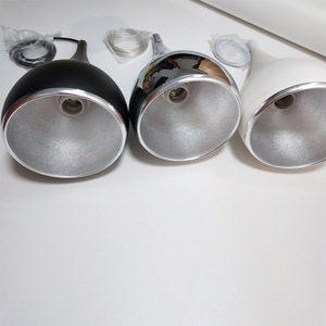 Modern Pendant <b>Light</b> Led E26 Single Head Chrome Black White For Home Office Bedroom Ceiling Lamp - Product Image 4