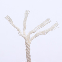 Cordon en macramé de haute qualité 3 mm, corde en coton 100 % naturel, ficelle pour travaux manuels et tricot