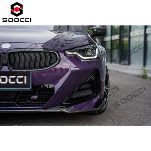 MP tipi tipi kuru karbon Fiber ön Splitter BMW BMW 2 serisi G42 M225i M240i Coupe <span class=keywords><strong>M</strong></span> spor ÖN TAMPON difüzör Spoiler - Product Image 5