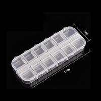 Boîte de rangement portable multifonctionnelle en acrylique solide, 12 styles, pour faux ongles et accessoires de nail art