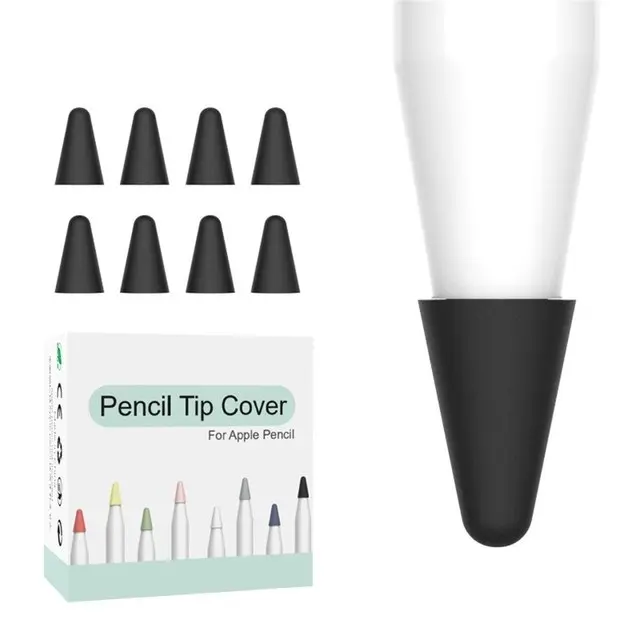 Custodia di ricambio in Silicone per Apple Pencil 2nd Touchscreen Stylus 8Pcs custodia per penna in pelle custodia protettiva per pennino per Apple Pencil 1