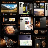 22GB+2TB S 26 ultra 7.7 Inch Dual SIM Smartphone 2026 108MP Camera Global Version Android 15 S-Pen S 26 ultra Cell Smart Phone