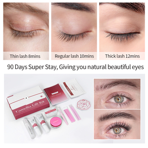 Kit de Lamination Personnalisé Sourcils et <span class=keywords><strong>Cils</strong></span> 2-en-1 Kératine Rehaussement <span class=keywords><strong>Cils</strong></span> Végane Cystéamine HCL Camélia avec Huile Nourrissante Teinture Henné - Product Image 3