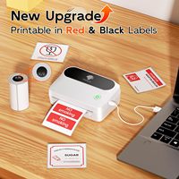 Phomemo M421 pour imprimante d'étiquettes d'expédition thermique sans fil Blue Tooth IOS Android Compatible pour une utilisation à domicile et au bureau