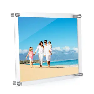 photo printing clear acrylic wall photo frame with screen acrylic boards acrylic signs