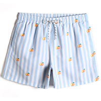 Short de bain pour homme OEM personnalisé, taille mi-haute, style boxer, pour sport, gym et plage, avec fermeture élastique, respirant, séchage rapide, imprimé numériquement