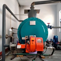 Chaudière à eau chaude industrielle horizontale commerciale au diesel et au gaz naturel, automatique et économe en énergie