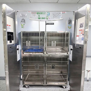 EUR <span class=keywords><strong>PET</strong></span> di lusso classico grande gabbia veterinaria in acciaio inossidabile per gatti e cani - Product Image 1